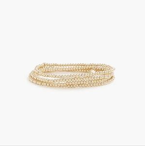 J. Crew Factory Gold Beaded Bracelet